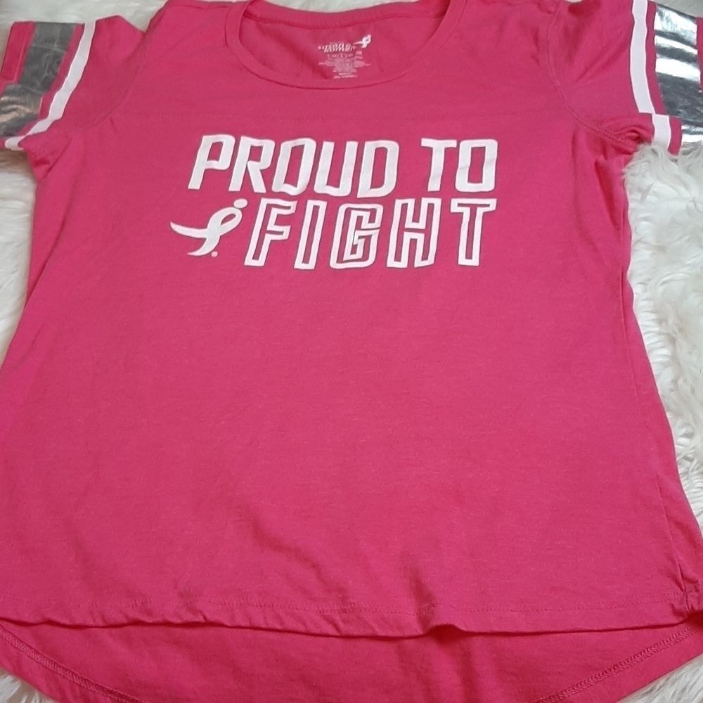 SUSAN KOMEN PINK SILVER‎ TSHIRT L